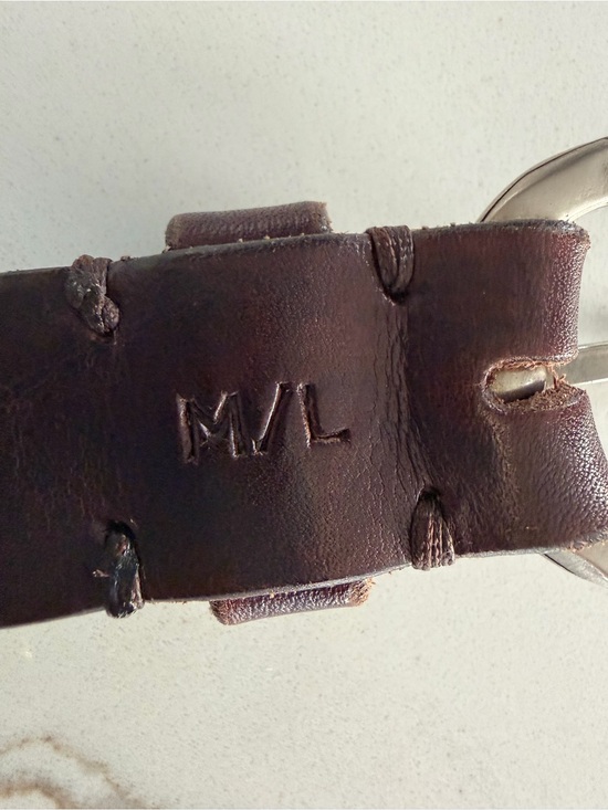 Johnny Was Brown Leather Women\'s Belt with Turquoise Stud Accents main image 4